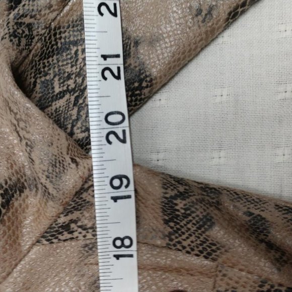 Carmen Marc Valvo Womens  Snake Print Dress Size L - Picture 7 of 9